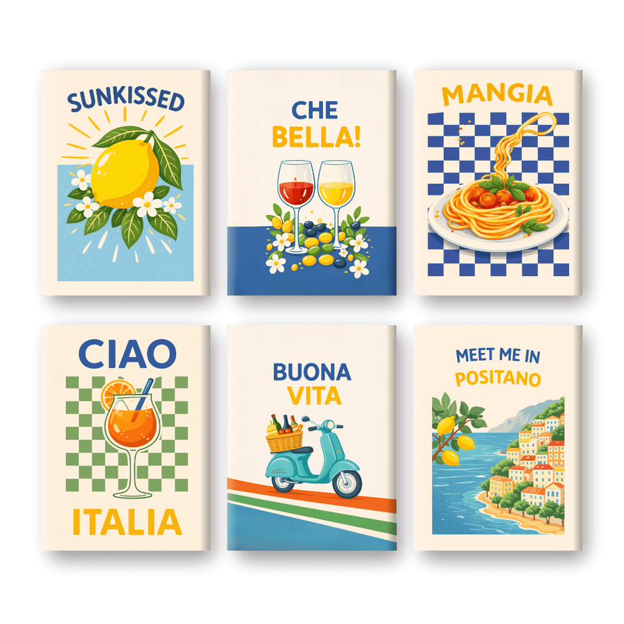 Coffret "Buona Vita" – 6 peintures par numéro