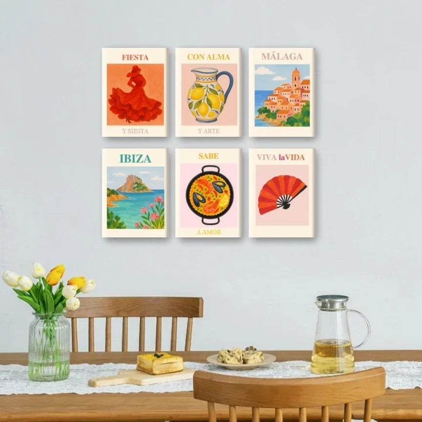 Coffret "Espagne & Cie" – 6 peintures par numéro
