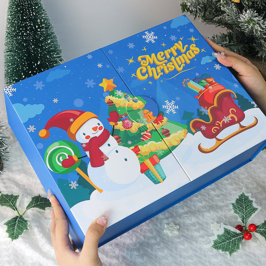 Calendrier de l'Avent Diamond painting « Bonhomme de Neige » – 12 surprises