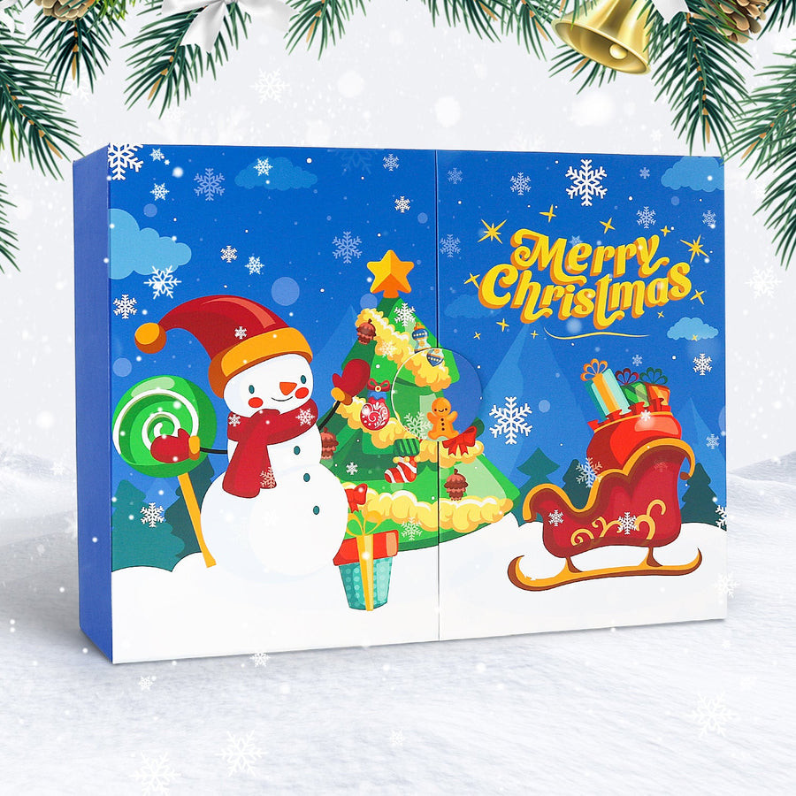 Calendrier de l'Avent Diamond painting « Bonhomme de Neige » – 12 surprises