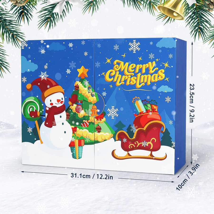 Calendrier de l'Avent Diamond painting « Bonhomme de Neige » – 12 surprises