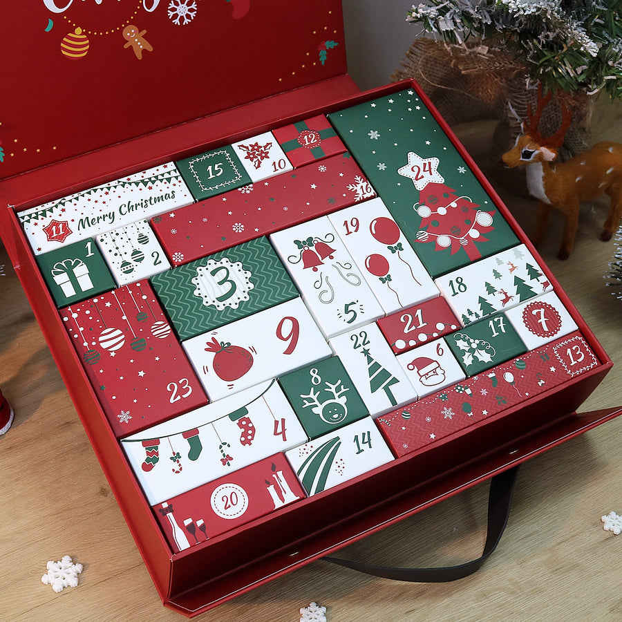 Calendrier de l'Avent Diamond painting « Couronne de Noël » – 24 surprises