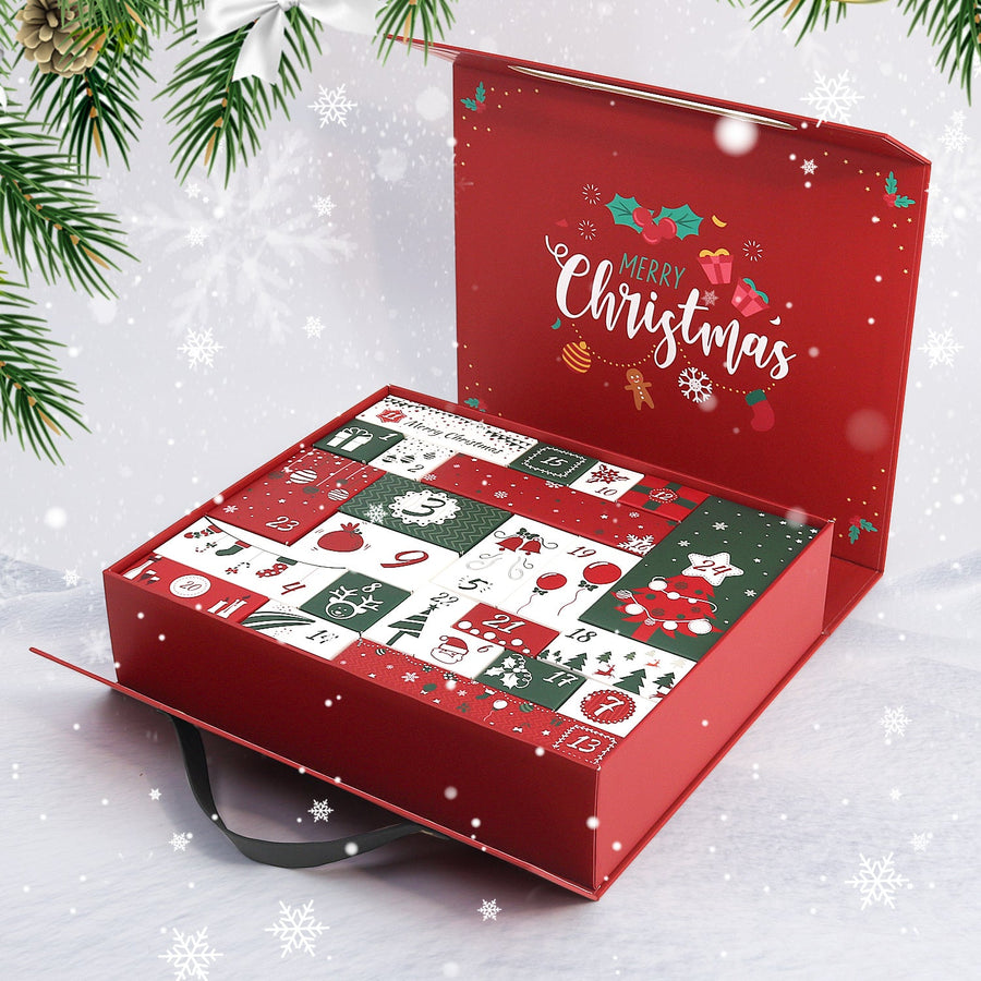 Calendrier de l'Avent Diamond painting « Couronne de Noël » – 24 surprises
