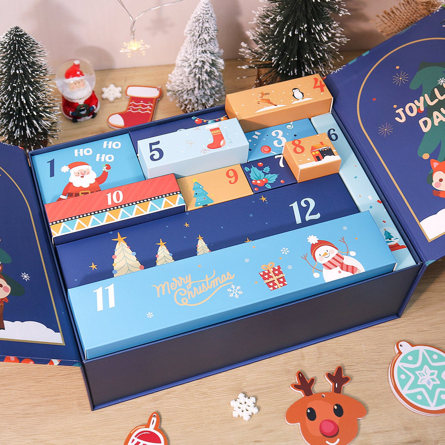 Calendrier de l'Avent Peinture par numéro « Guirlandes de Fête » – 12 surprises