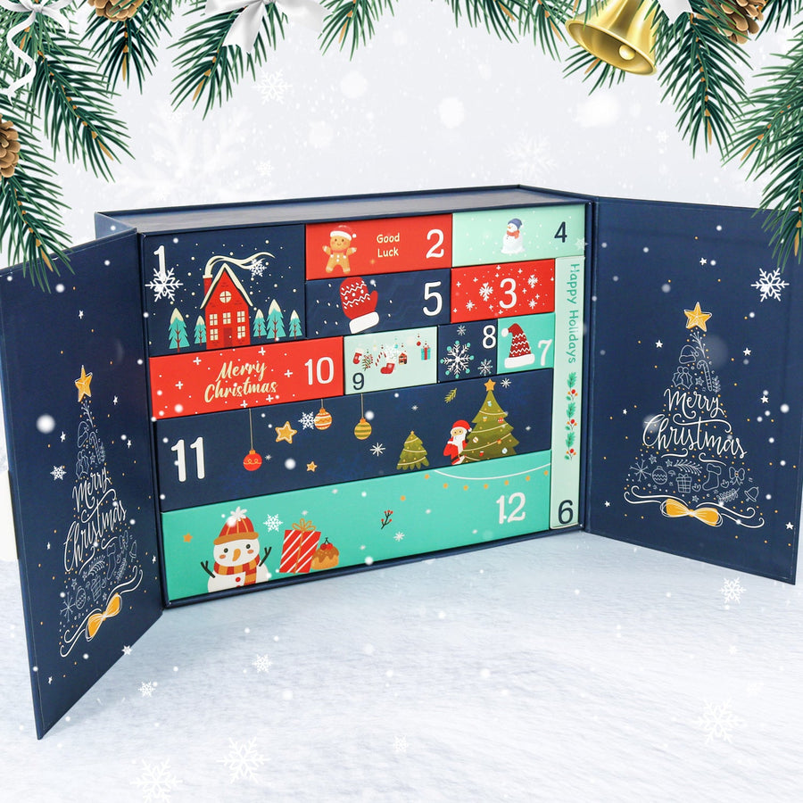 Calendrier de l'Avent Peinture par numéro « Nuit Dorée » – 12 surprises