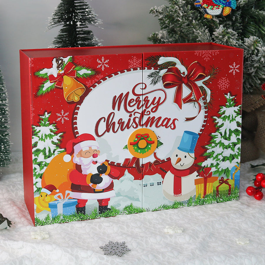 Calendrier de l'Avent Diamond painting « Père Noël Joyeux » – 12 surprises