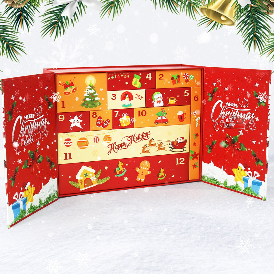 Calendrier de l'Avent Diamond painting « Père Noël Joyeux » – 12 surprises