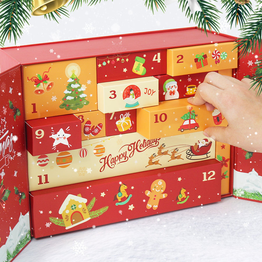 Calendrier de l'Avent Diamond painting « Père Noël Joyeux » – 12 surprises
