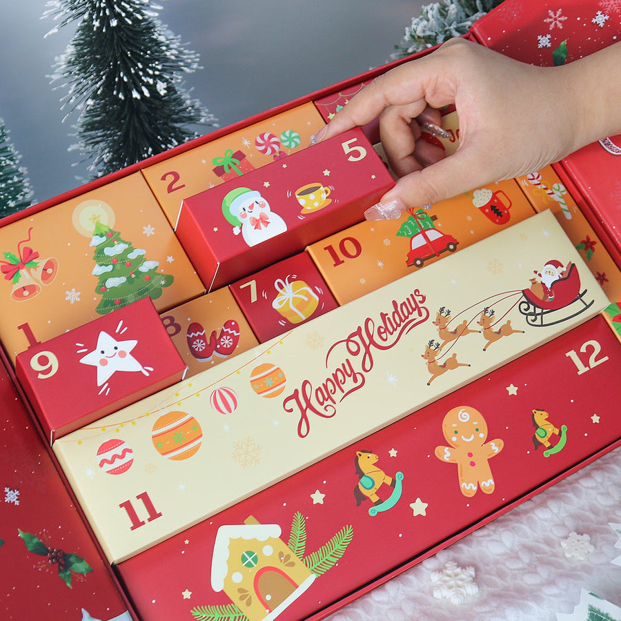 Calendrier de l'Avent Diamond painting « Père Noël Joyeux » – 12 surprises