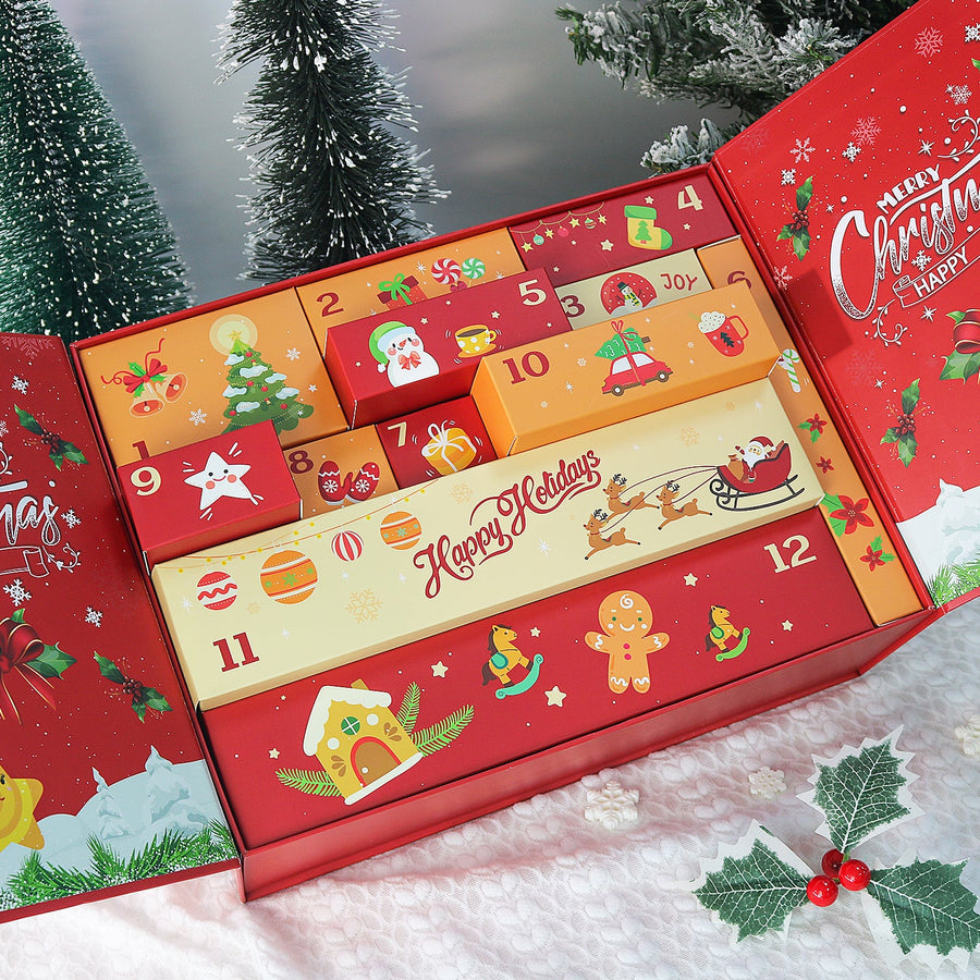 Calendrier de l'Avent Diamond painting « Père Noël Joyeux » – 12 surprises