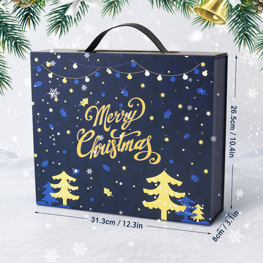 Calendrier de l'Avent Diamond painting « Sapins Dorés » – 24 surprises