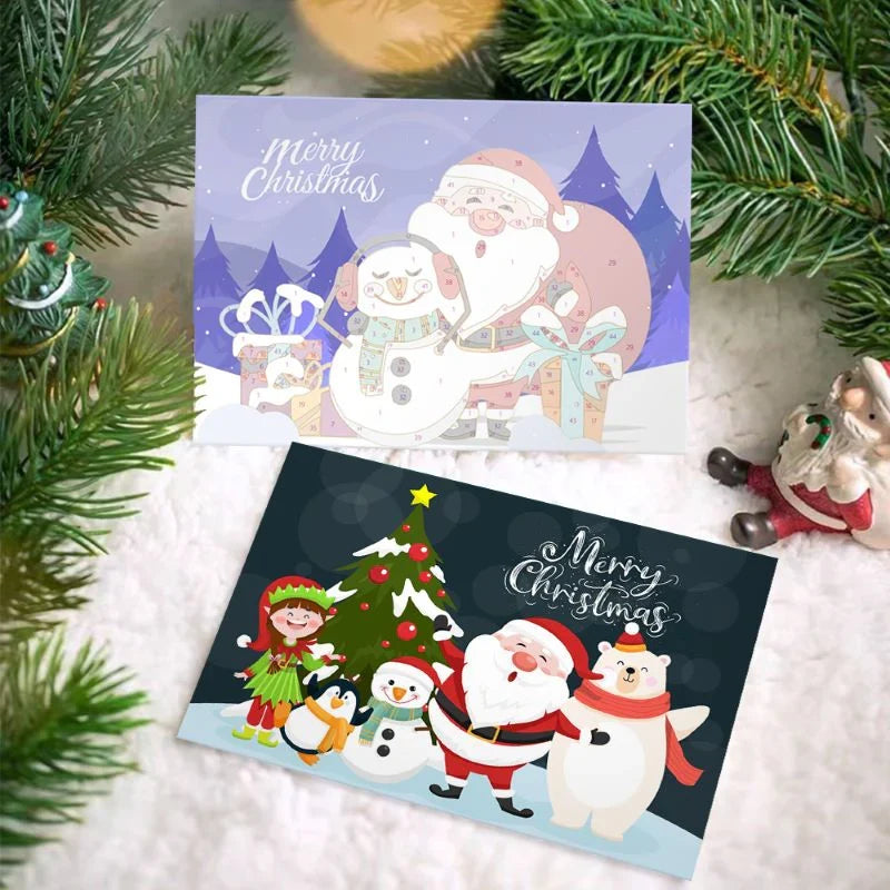 Cartes de Noël à Peindre – Série 1