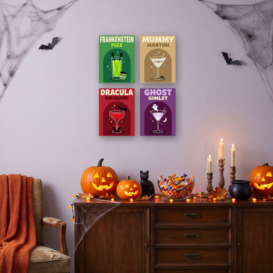 Coffret "Apéro des Monstres" – 4 peintures par numéro