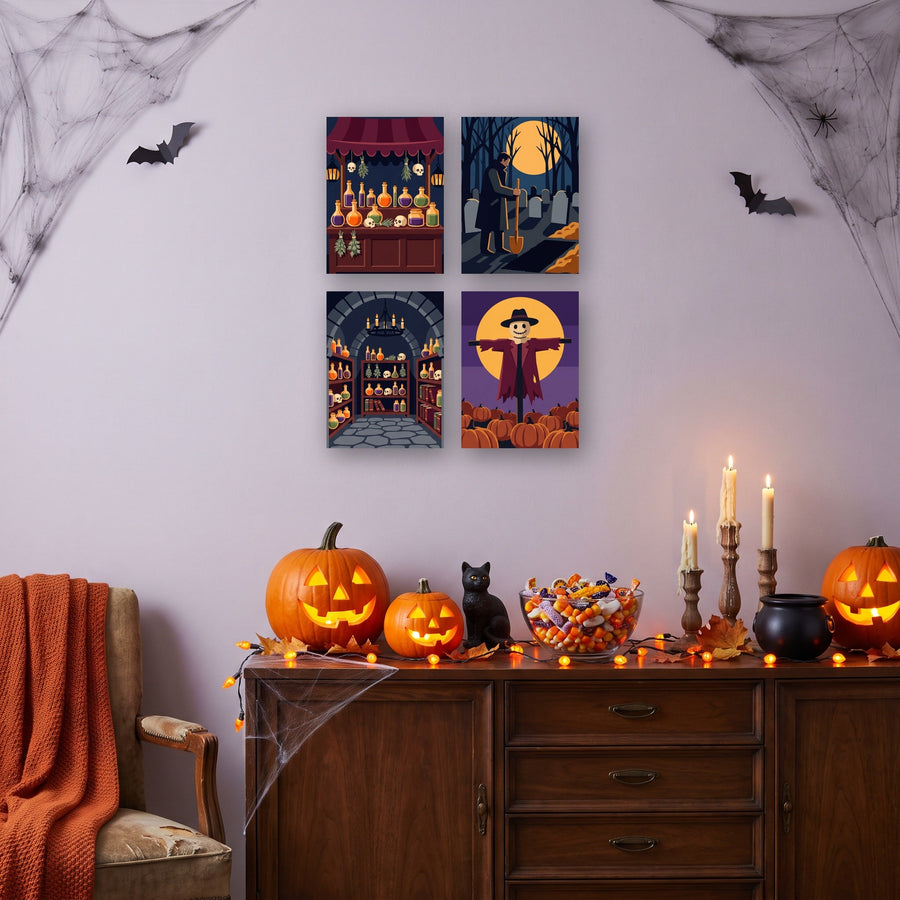 Coffret "Apothicaire de la Sorcière" – 4 peintures par numéro