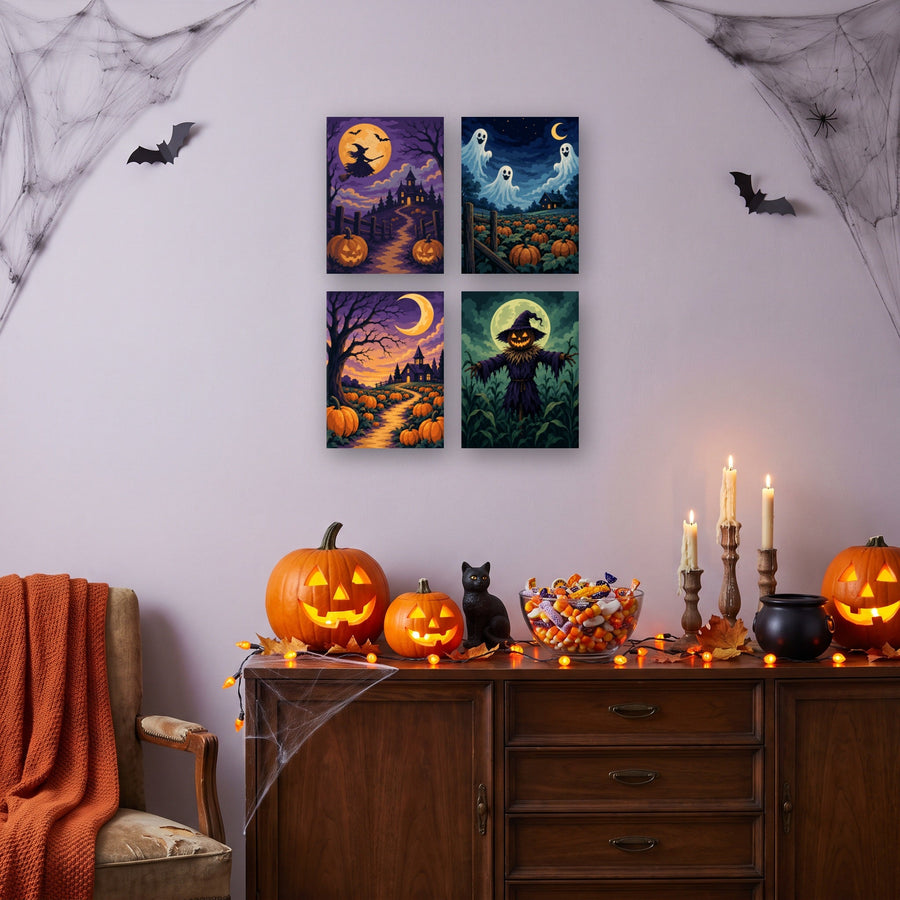 Coffret "Contes de Minuit" – 4 peintures par numéro