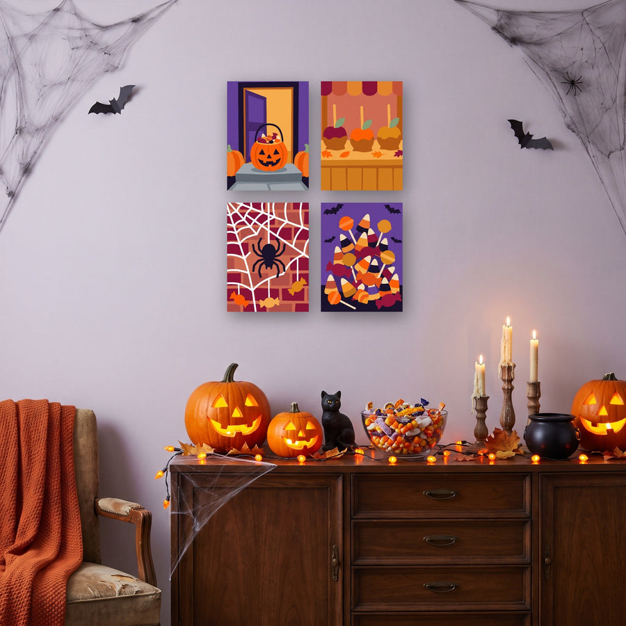 Coffret "Festin de Bonbons" – 4 peintures par numéro