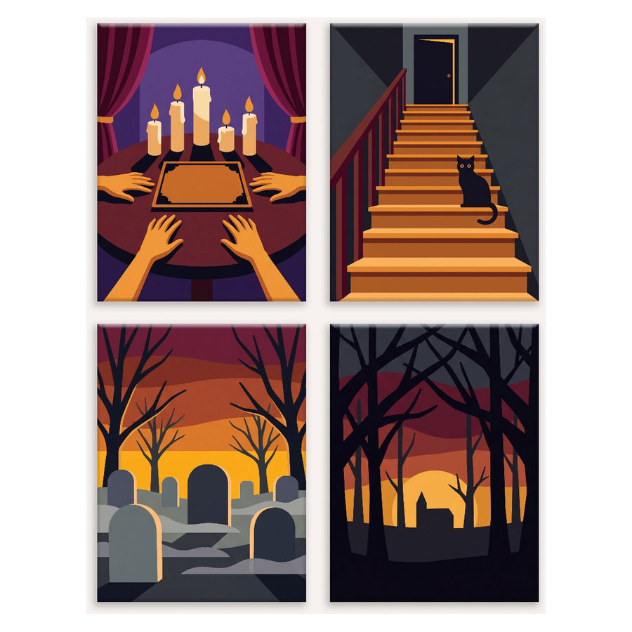 Coffret "Nuit des Esprits" – 4 peintures par numéro