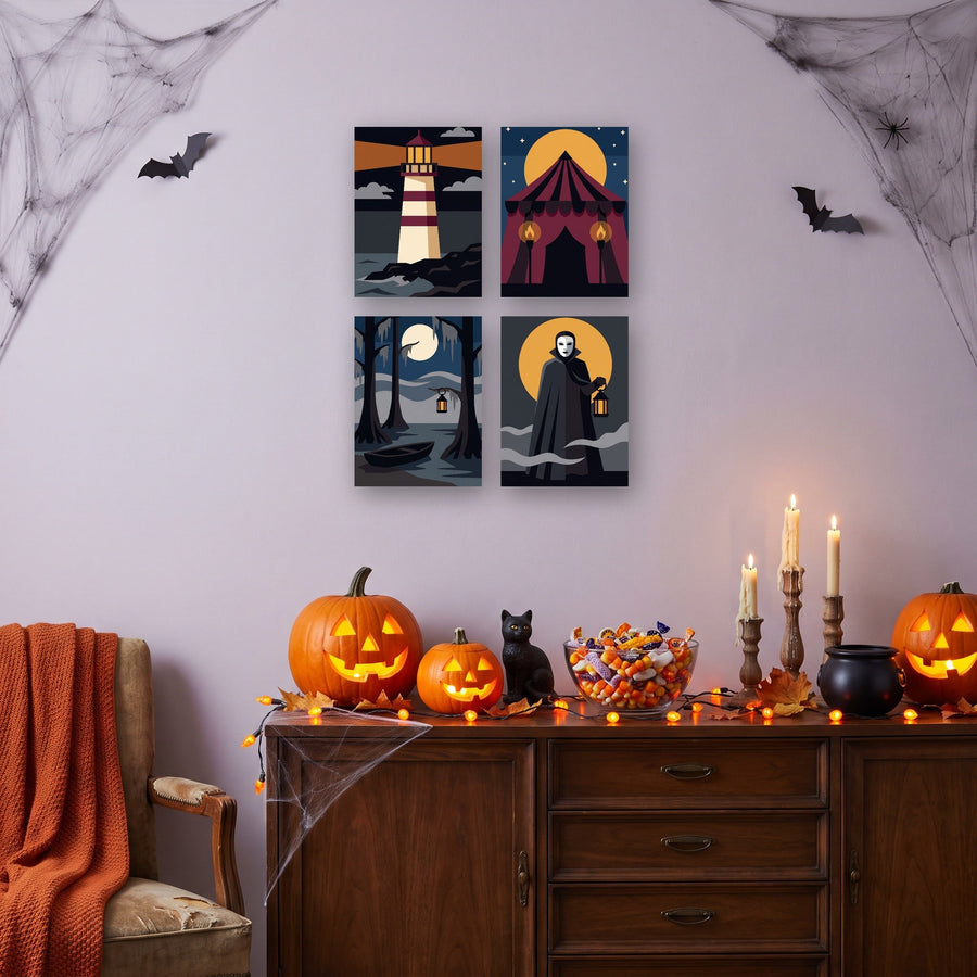 Coffret "Rivages de Brume" – 4 peintures par numéro
