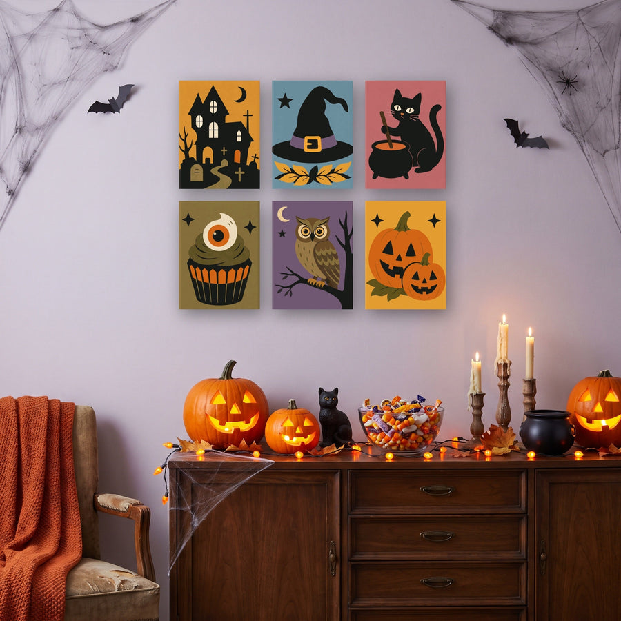 Coffret "Affichettes d'Octobre" – 6 peintures par numéro