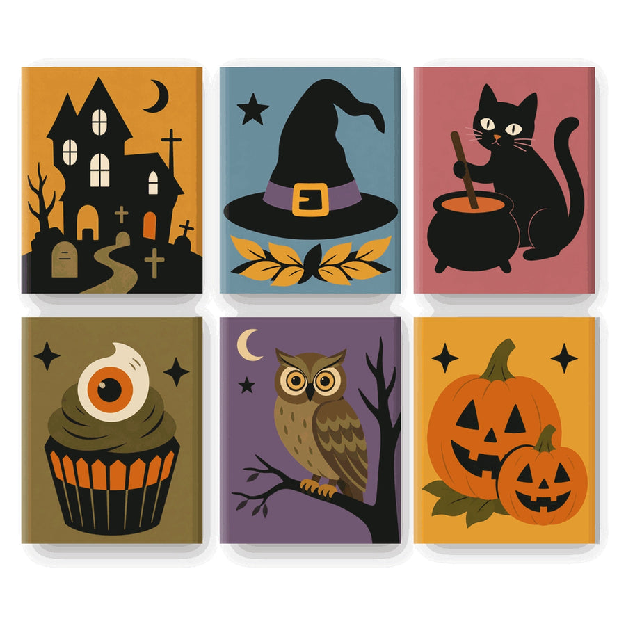 Coffret "Affichettes d'Octobre" – 6 peintures par numéro