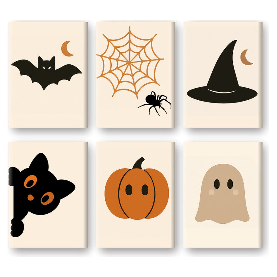 Coffret "Emblèmes d'Halloween" – 6 peintures par numéro