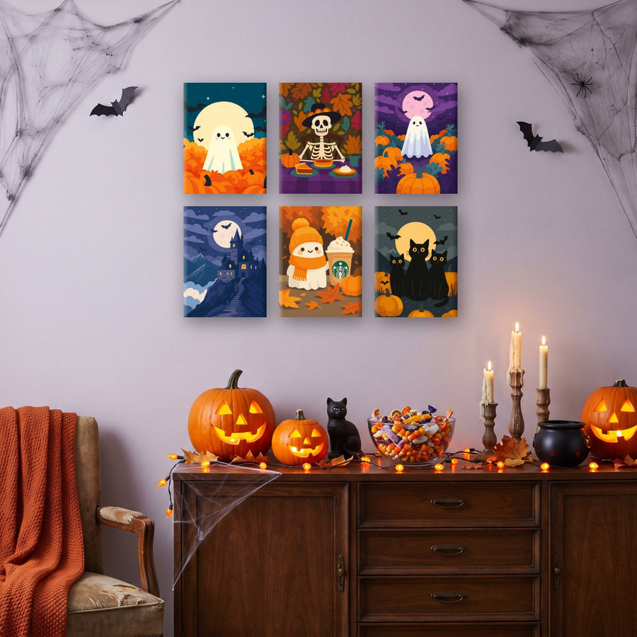 Coffret "Petits Amis d'Automne" – 6 peintures par numéro
