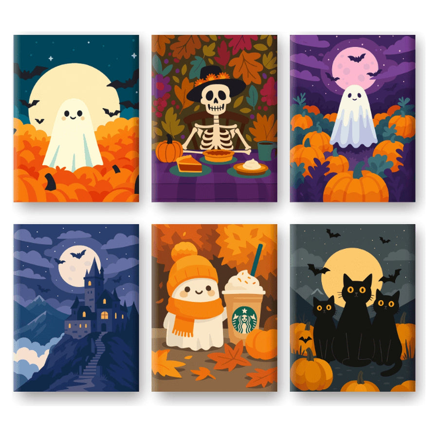 Coffret "Petits Amis d'Automne" – 6 peintures par numéro