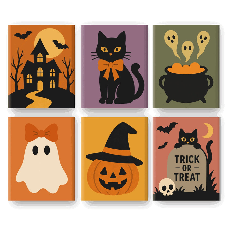 Coffret "Petits Mignons d'Octobre" – 6 peintures par numéro