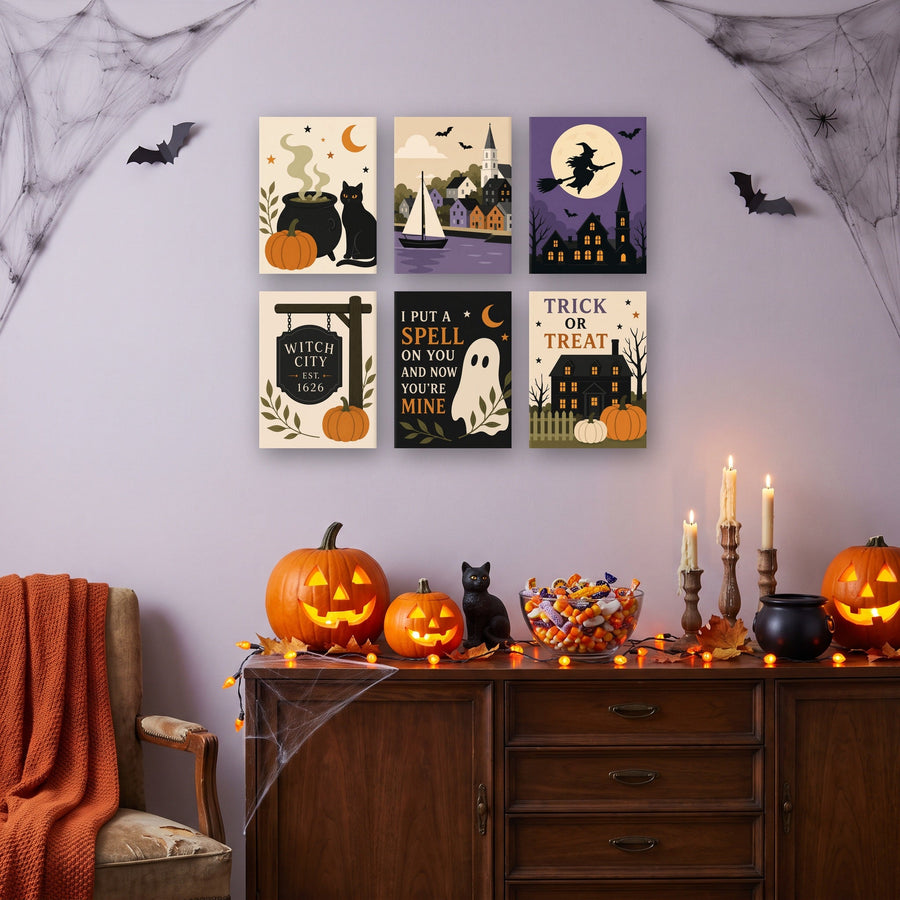 Coffret "Port des Sorcières" – 6 peintures par numéro