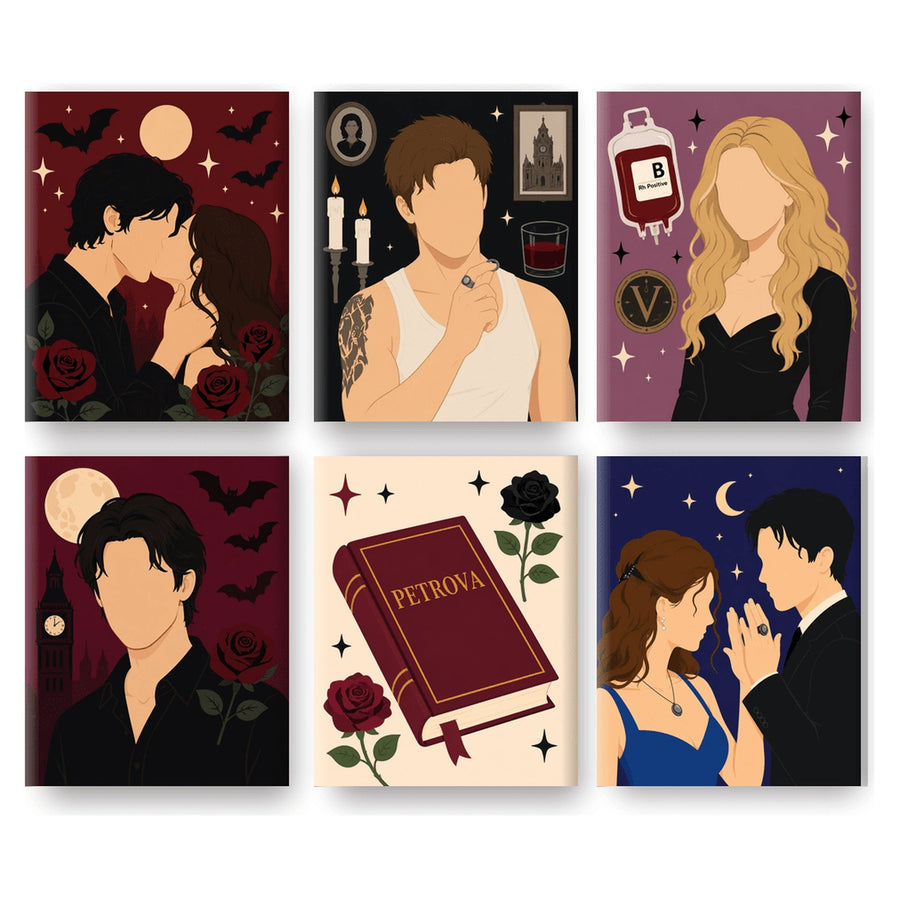 Coffret "Romance de Vampires" – 6 peintures par numéro
