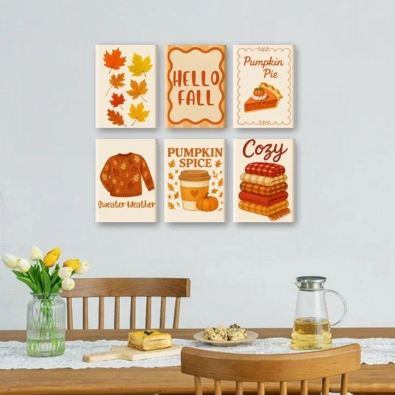 Coffret "Automne" – 6 peintures par numéro