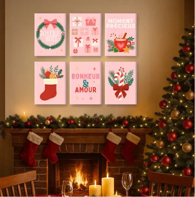 Coffret "Noël Tendresse" – 6 peintures par numéro