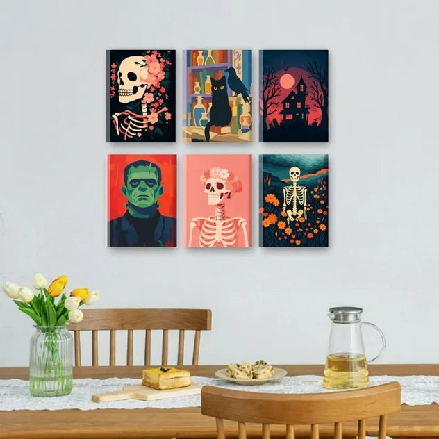 Coffret "Esprit d'Halloween" – 6 peintures par numéro