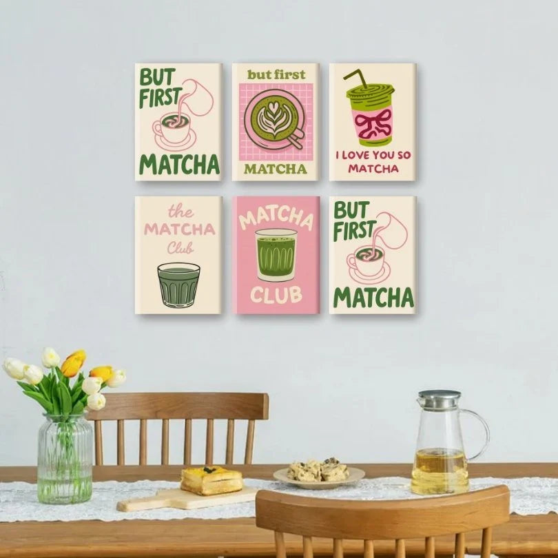 Coffret "Matcha Club" – 6 peintures par numéro
