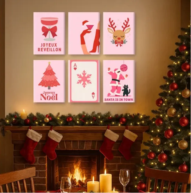 Coffret "Réveillon Girly" – 6 peintures par numéro