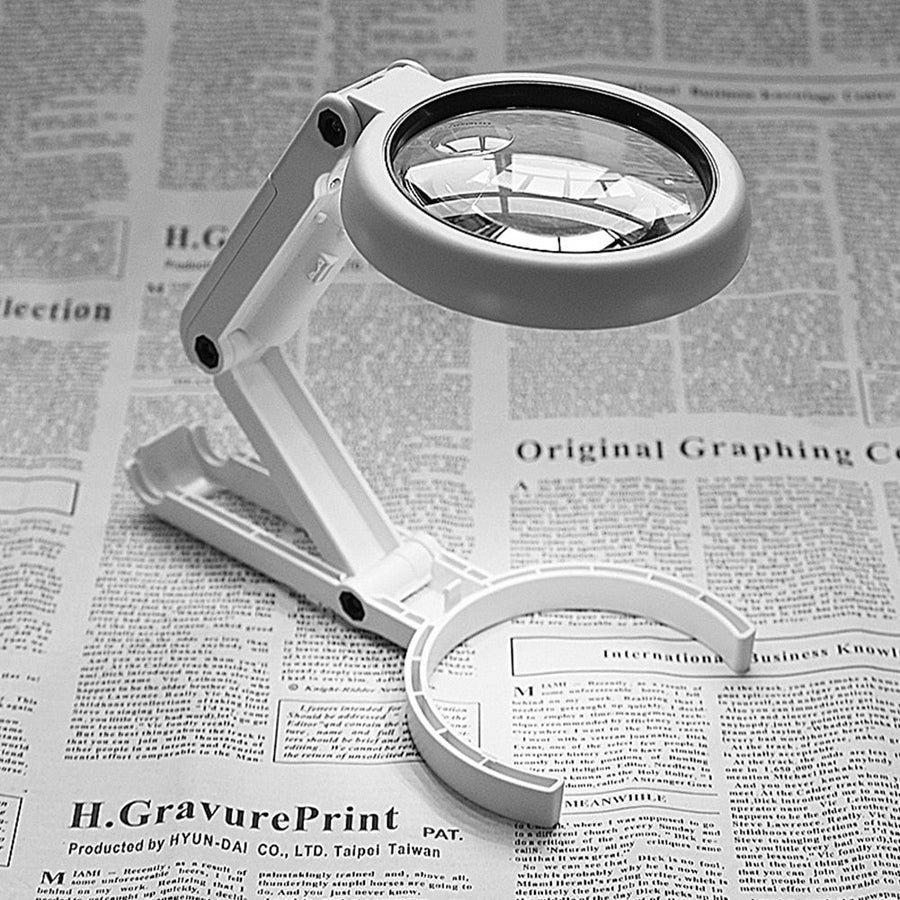 Loupe pliable LED – Grossissement 5× et 11×