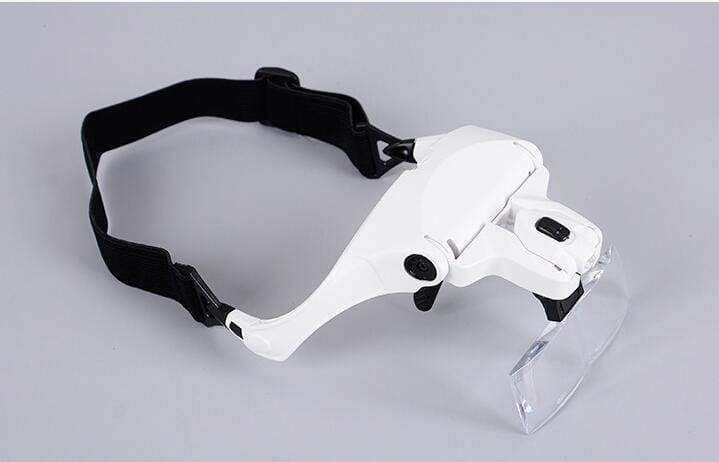 Lunettes loupe de précision avec lampe LED – 5 lentilles