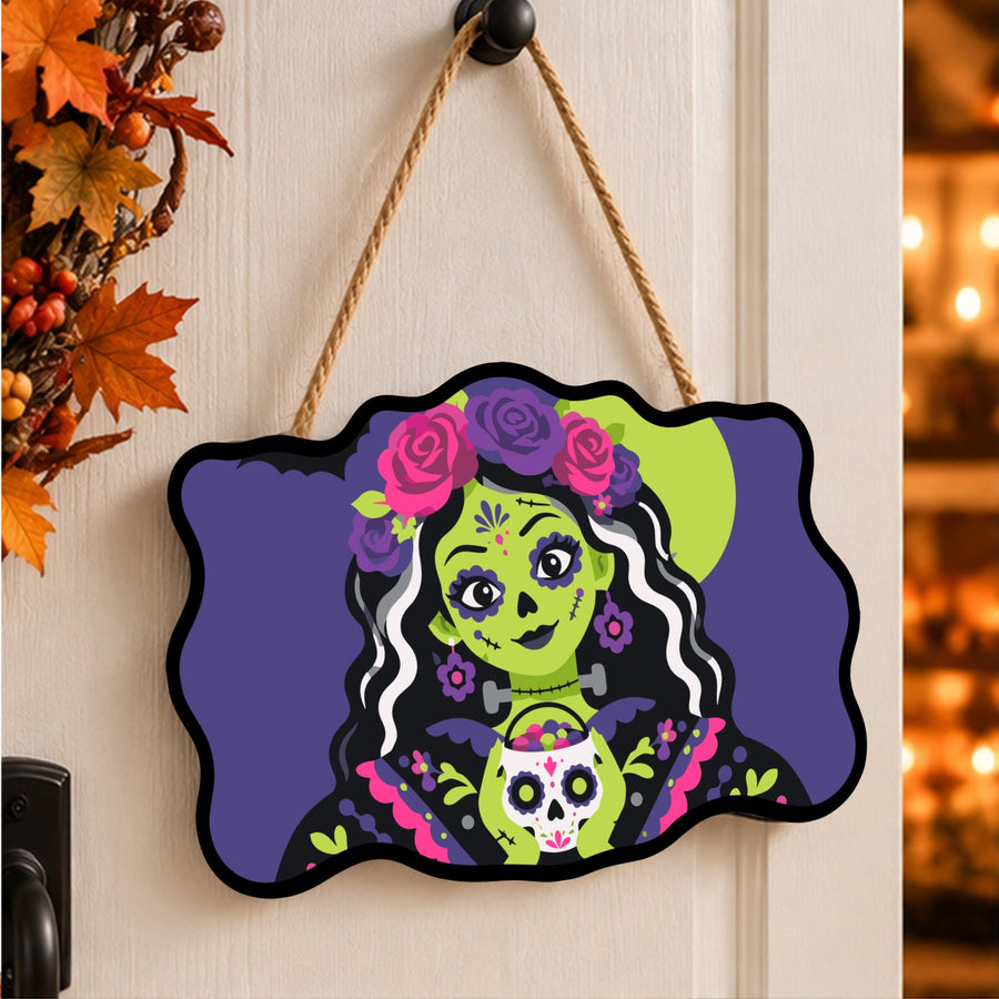 Catrina aux Œillets | Pancarte à peindre