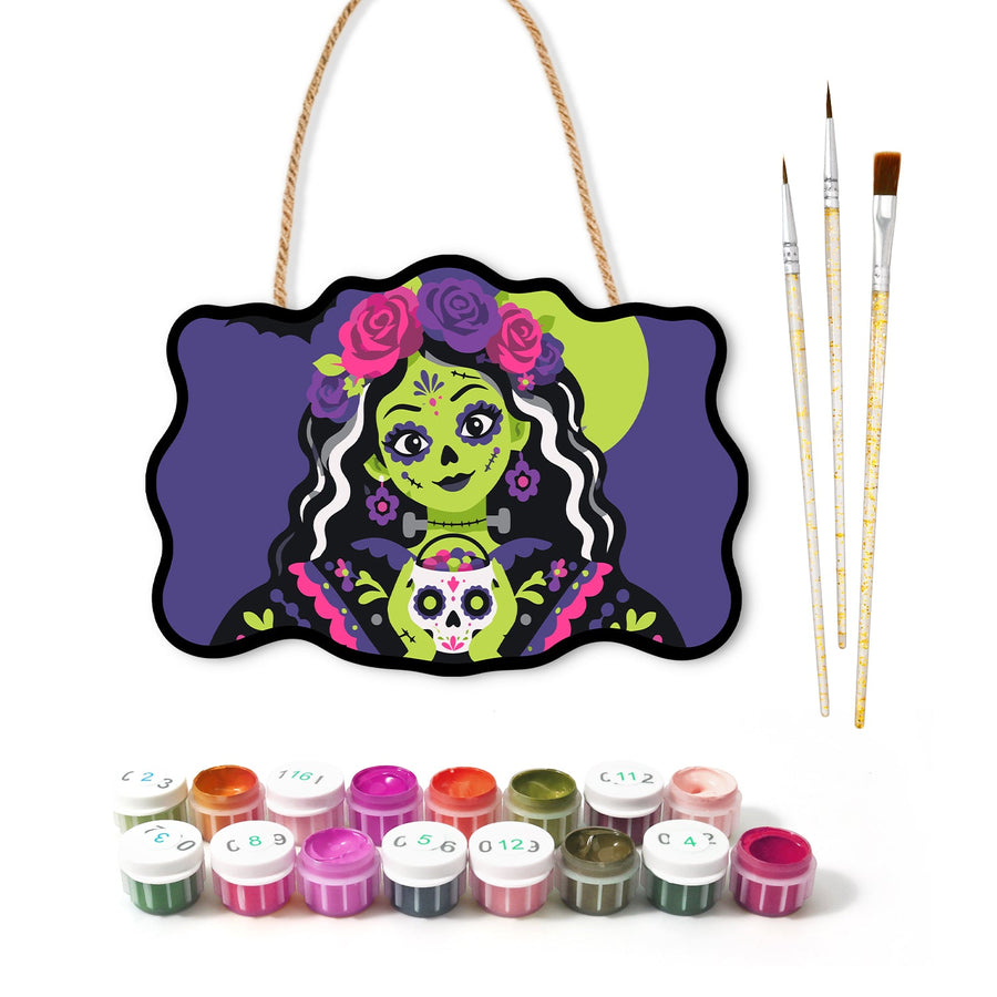 Catrina aux Œillets | Pancarte à peindre