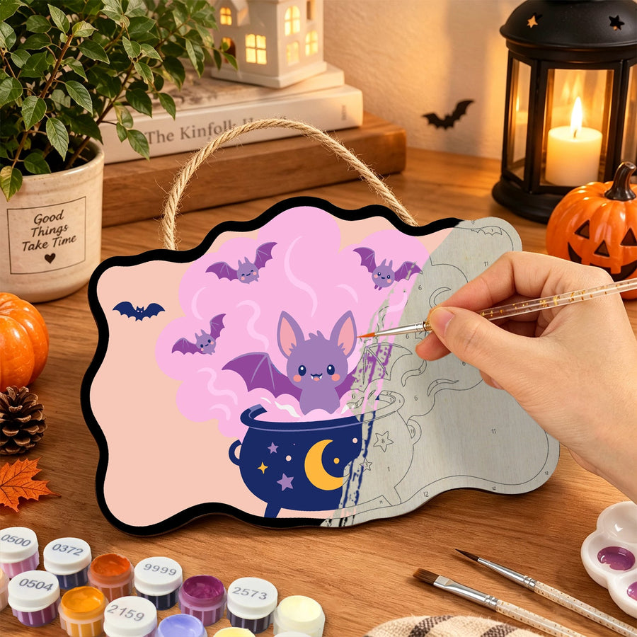 Chauve-souris au Chaudron | Pancarte à peindre