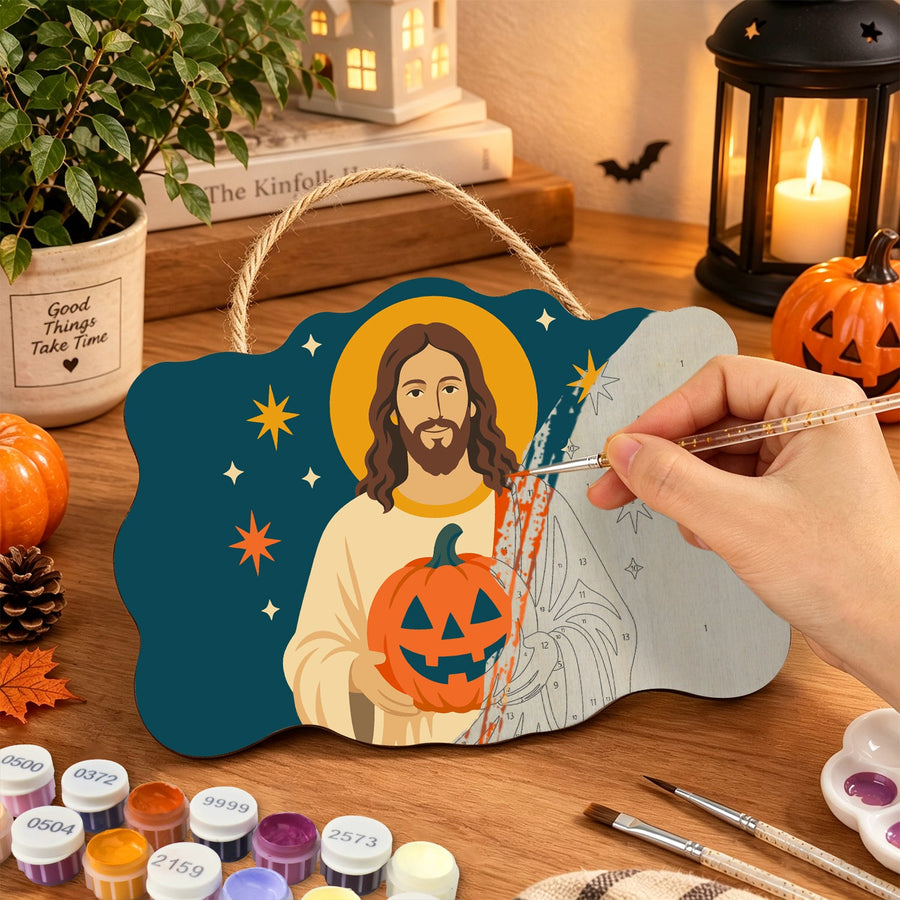 Christ à la Citrouille | Pancarte à peindre