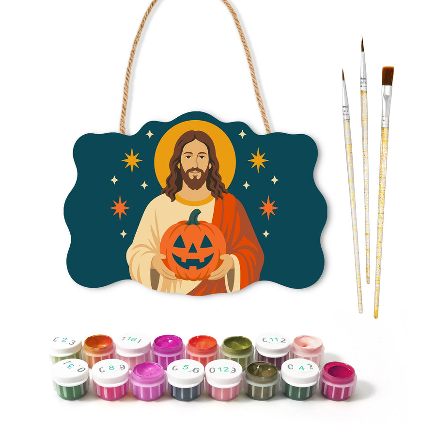 Christ à la Citrouille | Pancarte à peindre
