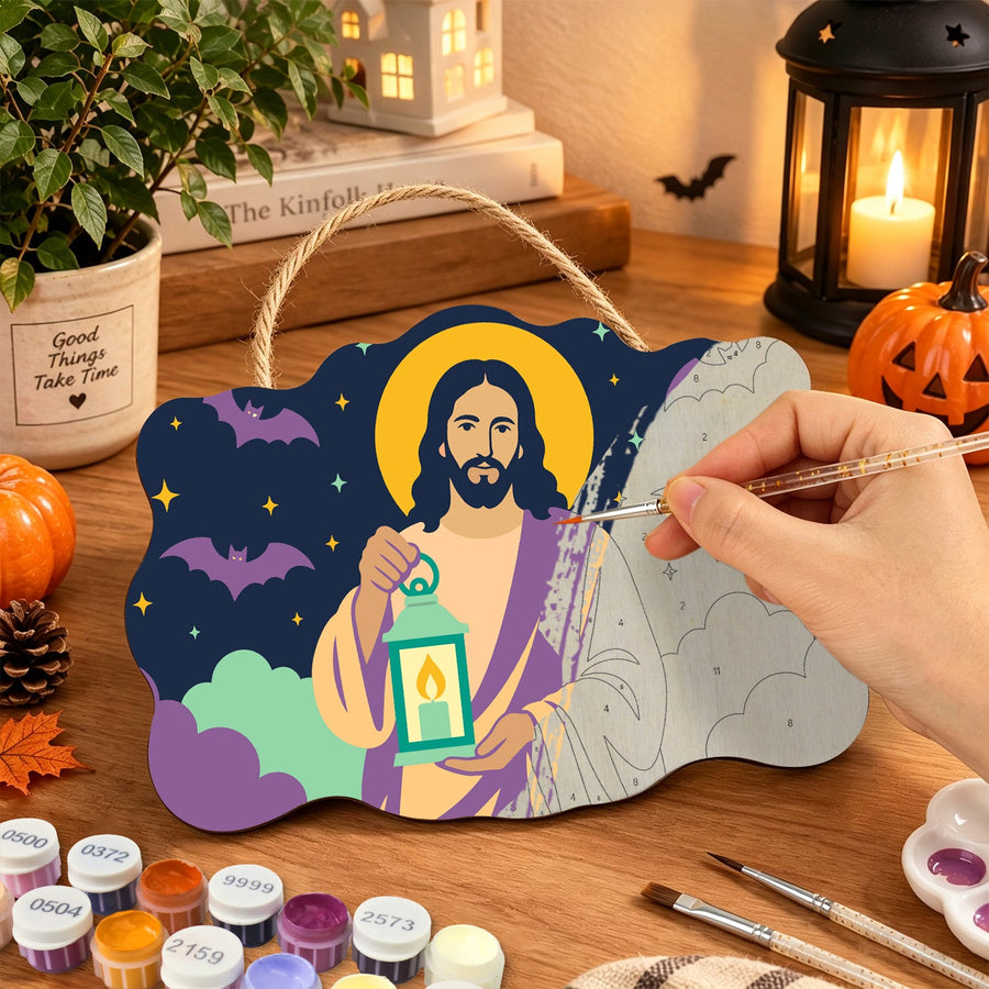 Christ à la Lanterne | Pancarte à peindre