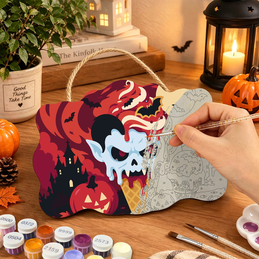 Cornet Glacé Vampire | Pancarte à peindre