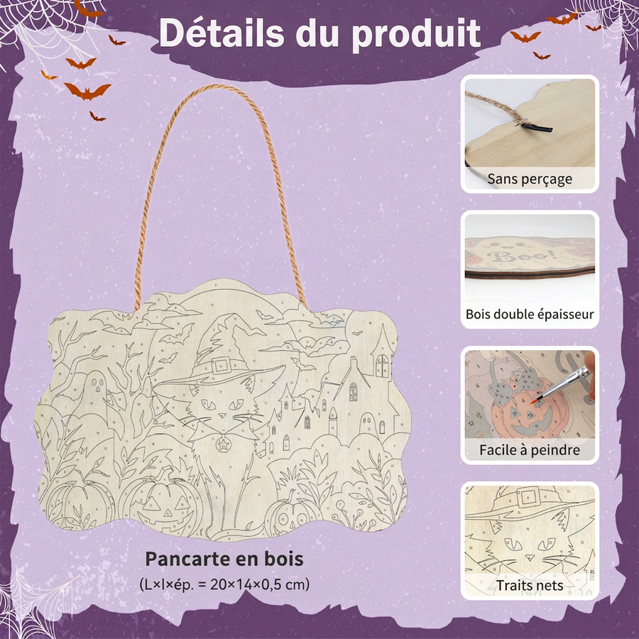 Citrouille à Lunettes Roses | Pancarte à peindre