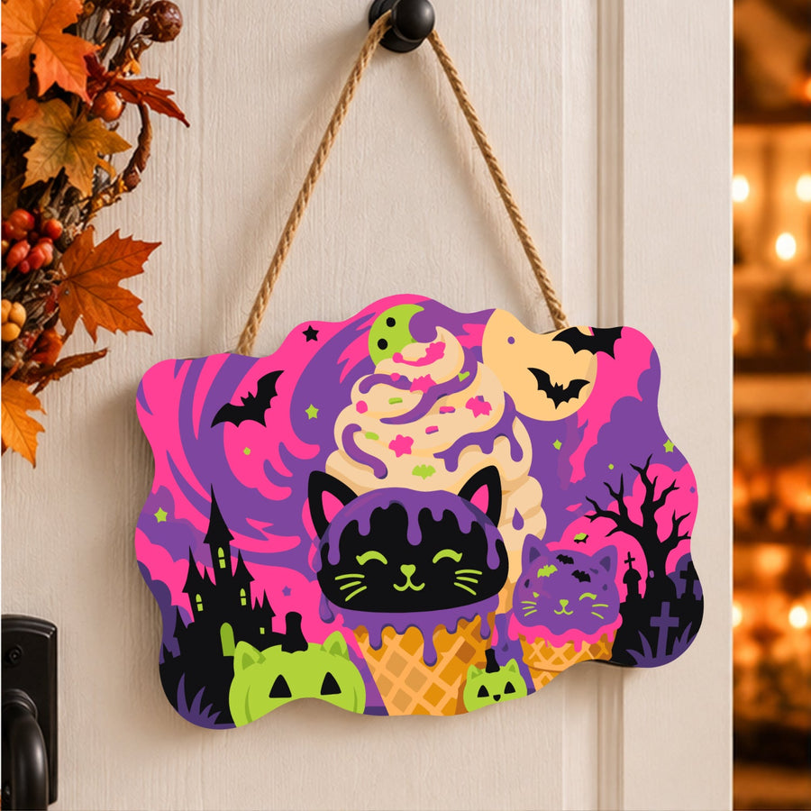 Glace au Chat Kawaii | Pancarte à peindre