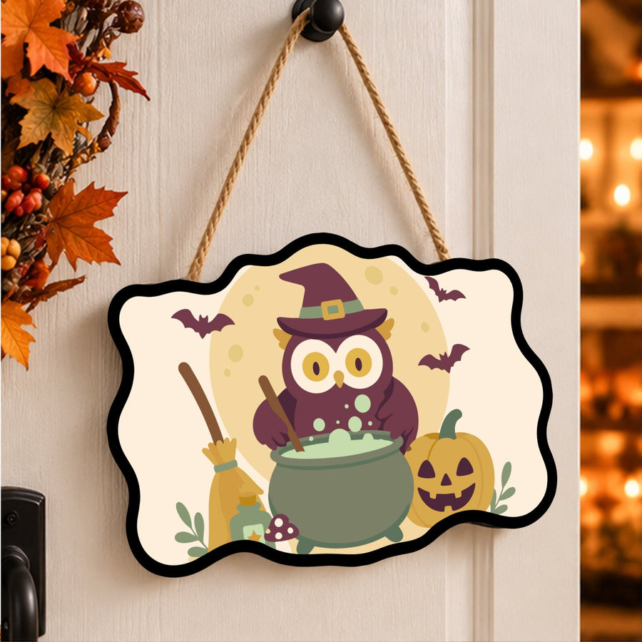 Hibou Sorcier et Potion | Pancarte à peindre