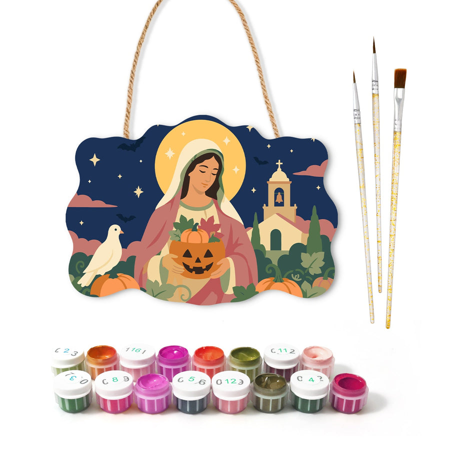 Madone à la Citrouille | Pancarte à peindre