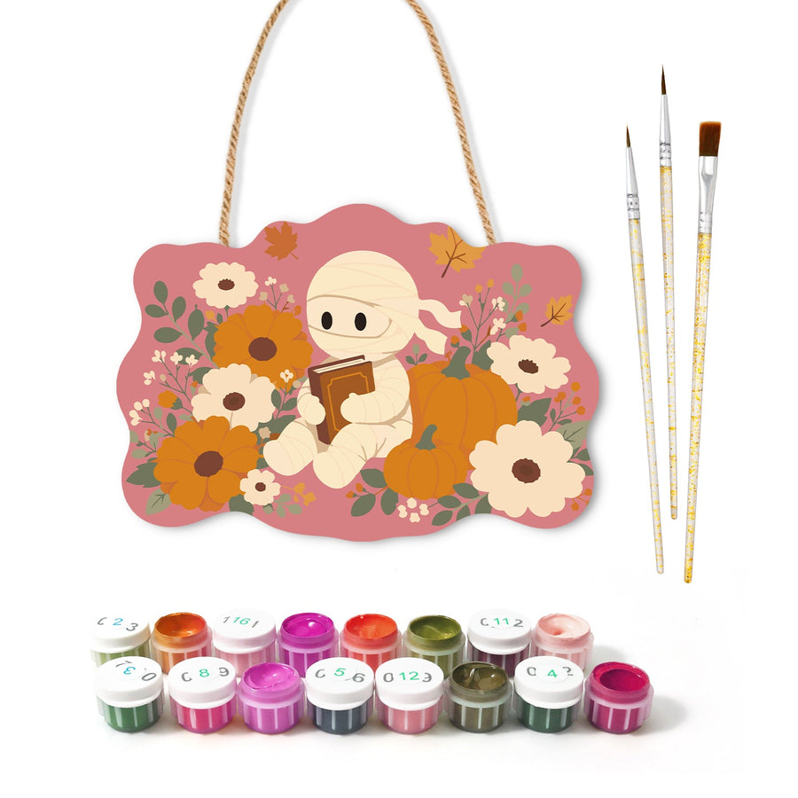 Momie au Jardin Rose | Pancarte à peindre