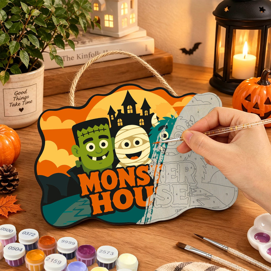 Trio de Petits Monstres | Pancarte à peindre